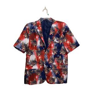 Cat Costume Large Mens Cats Sunglasses Shorts And Top Set USA Halloween Rave